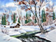 LOG CABIN NOTE CARDS