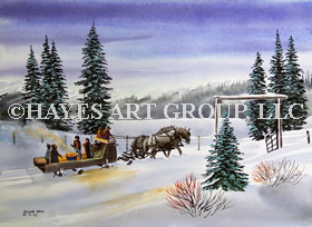 WINTER SCENES NOTE CARDS